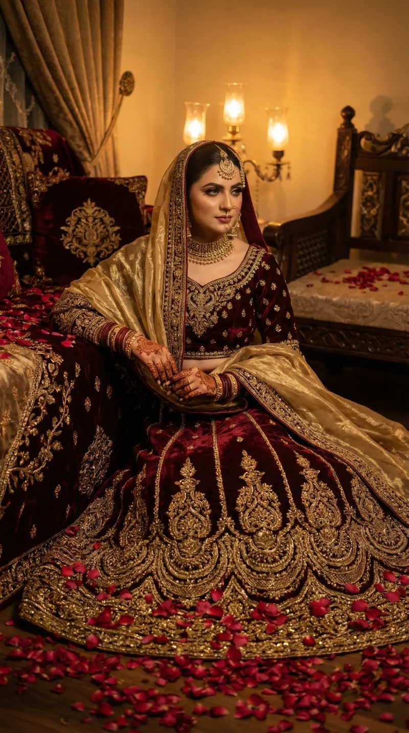 Lehenga garment context for measurement planning