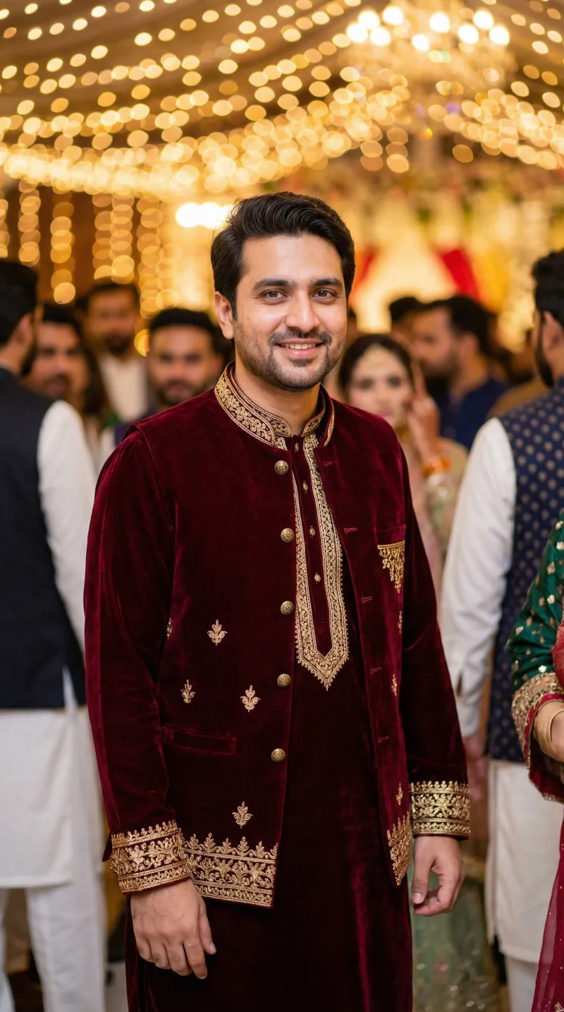 Velvet Mehran sherwani design direction