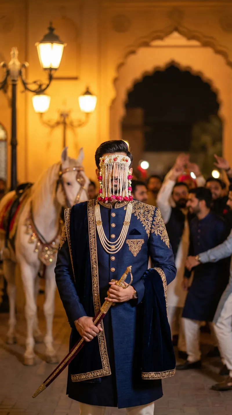 Sherwani garment context for measurement planning